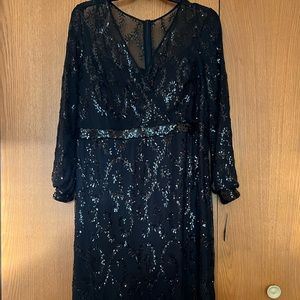 Black R & m Richards evening gown.  Brand new, never worn size 18w